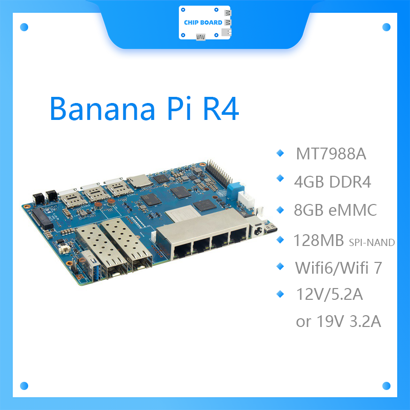 Banana Pi BPI R4 Wifi 7 board  - đánh giá và giá Bananapi Bpi R4 Wifi 7